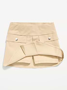 Image number 5 showing, School Uniform Front-Pleated Twill Skort for Girls