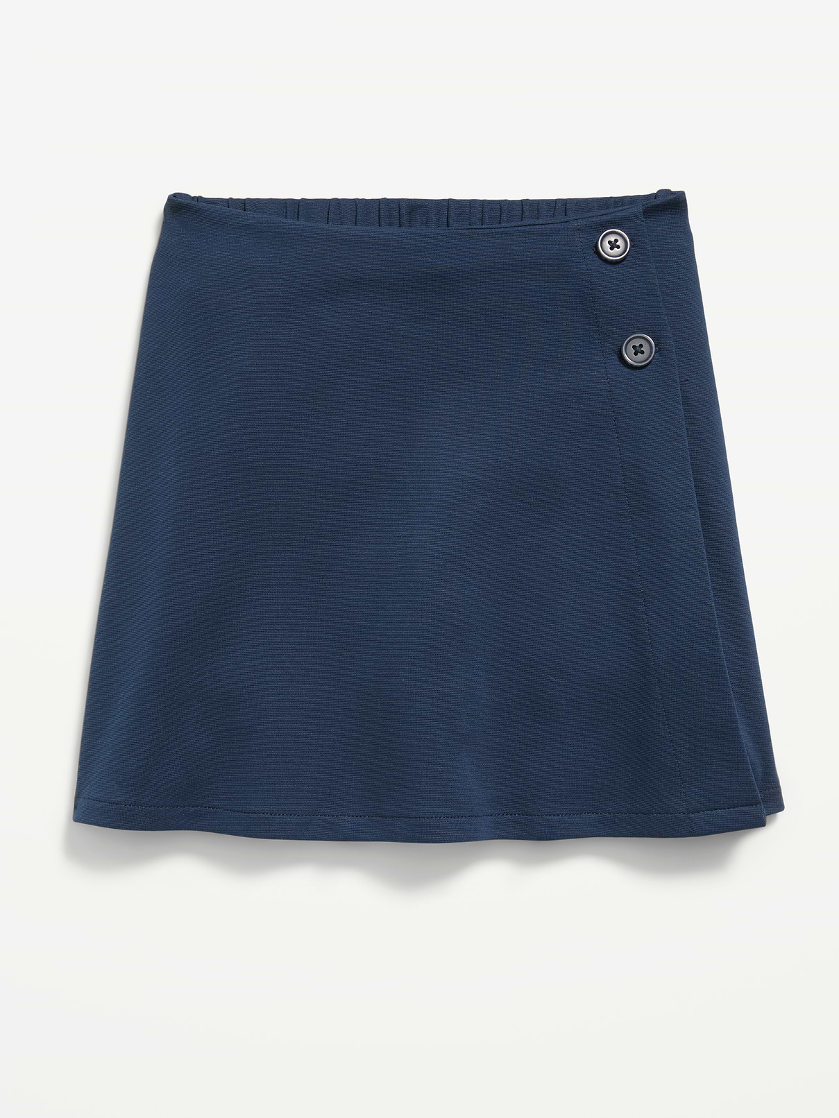 Image number 4 showing, School Uniform Ponte-Knit Wrap-Front Skort for Girls