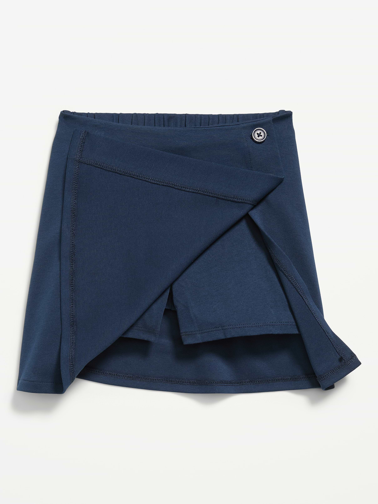Image number 5 showing, School Uniform Ponte-Knit Wrap-Front Skort for Girls