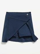 Image number 5 showing, School Uniform Ponte-Knit Wrap-Front Skort for Girls