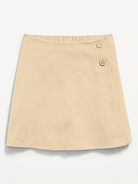 Image number 4 showing, School Uniform Ponte-Knit Wrap-Front Skort for Girls