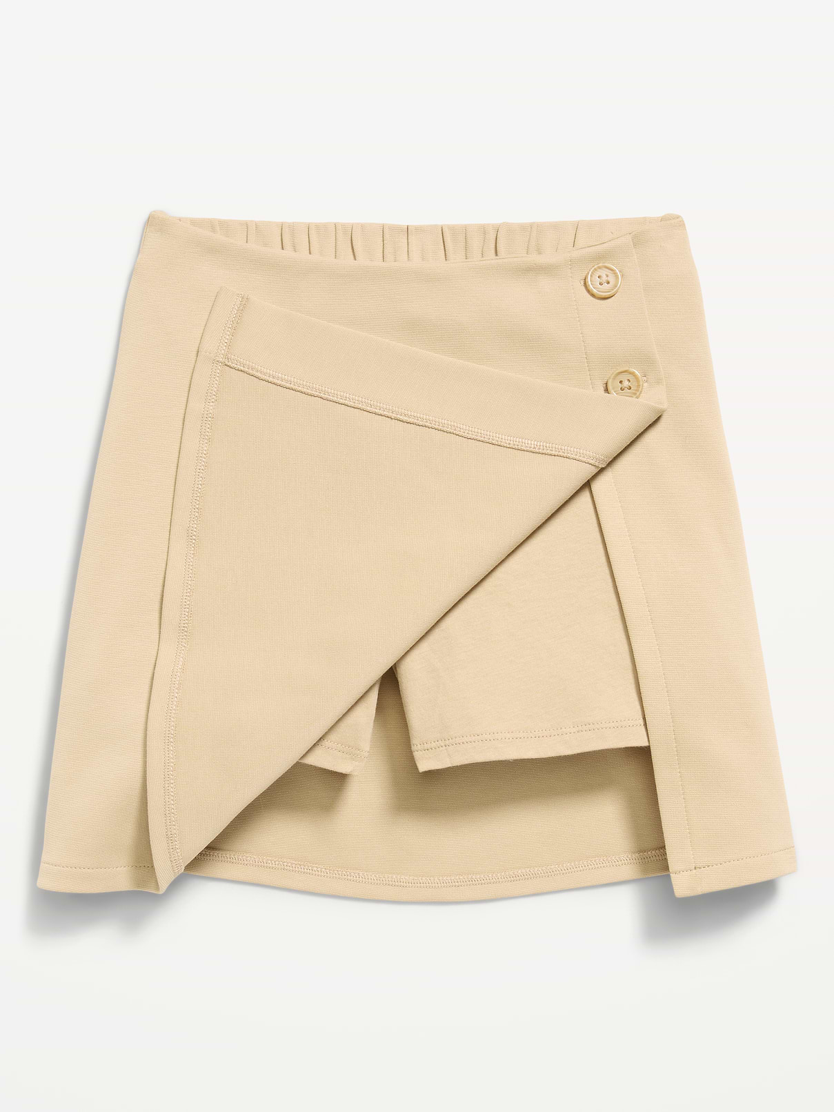 Image number 5 showing, School Uniform Ponte-Knit Wrap-Front Skort for Girls