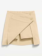 Image number 5 showing, School Uniform Ponte-Knit Wrap-Front Skort for Girls