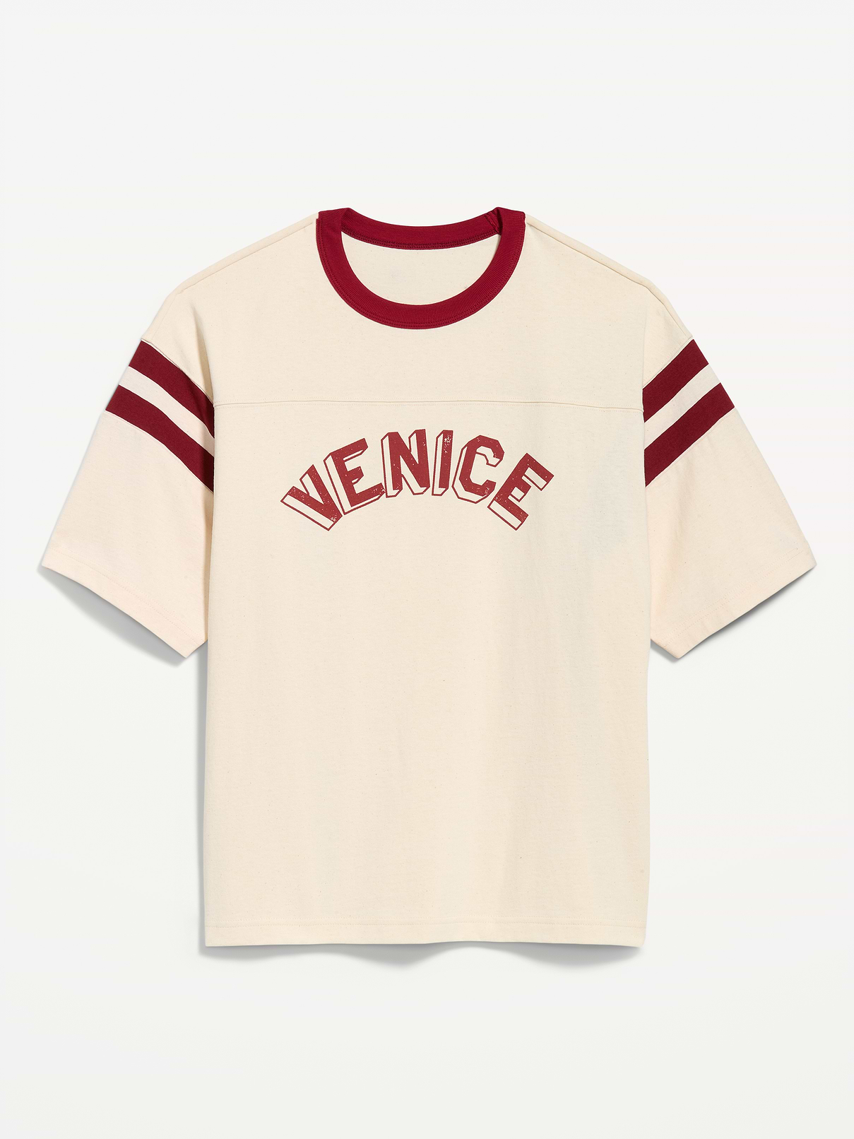 Image number 1 showing, Heavyweight Short-Sleeve Football-Style T-Shirt