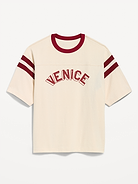 Image number 1 showing, Heavyweight Short-Sleeve Football-Style T-Shirt