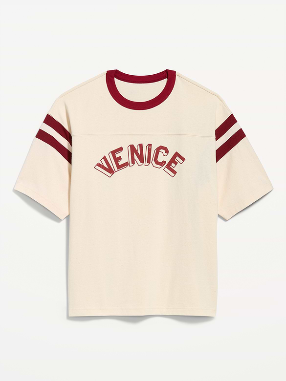 T-shirt épais de style football à manches courtes