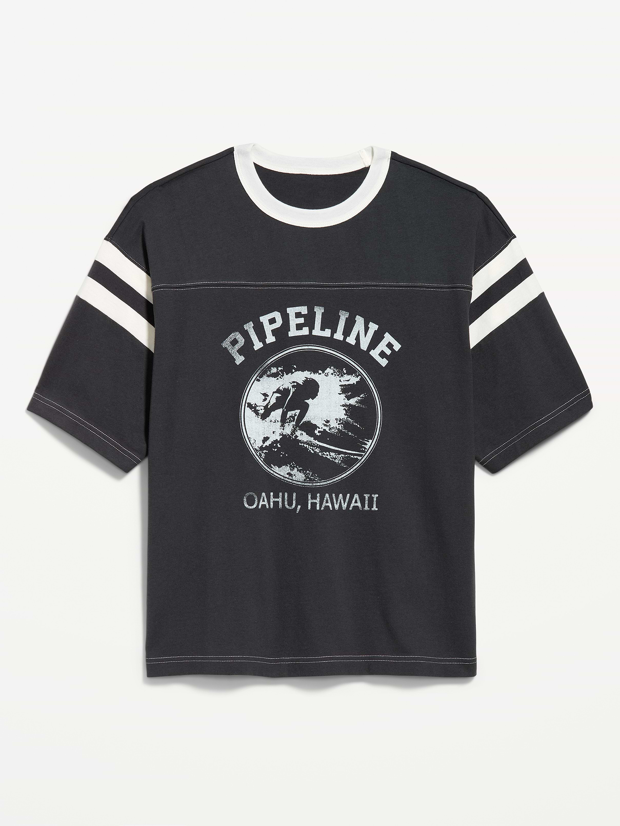 Image number 1 showing, Heavyweight Short-Sleeve Football-Style T-Shirt