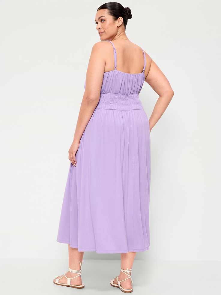 Image number 10 showing, Fit & Flare Jersey Smocked-Waist Midi Dress