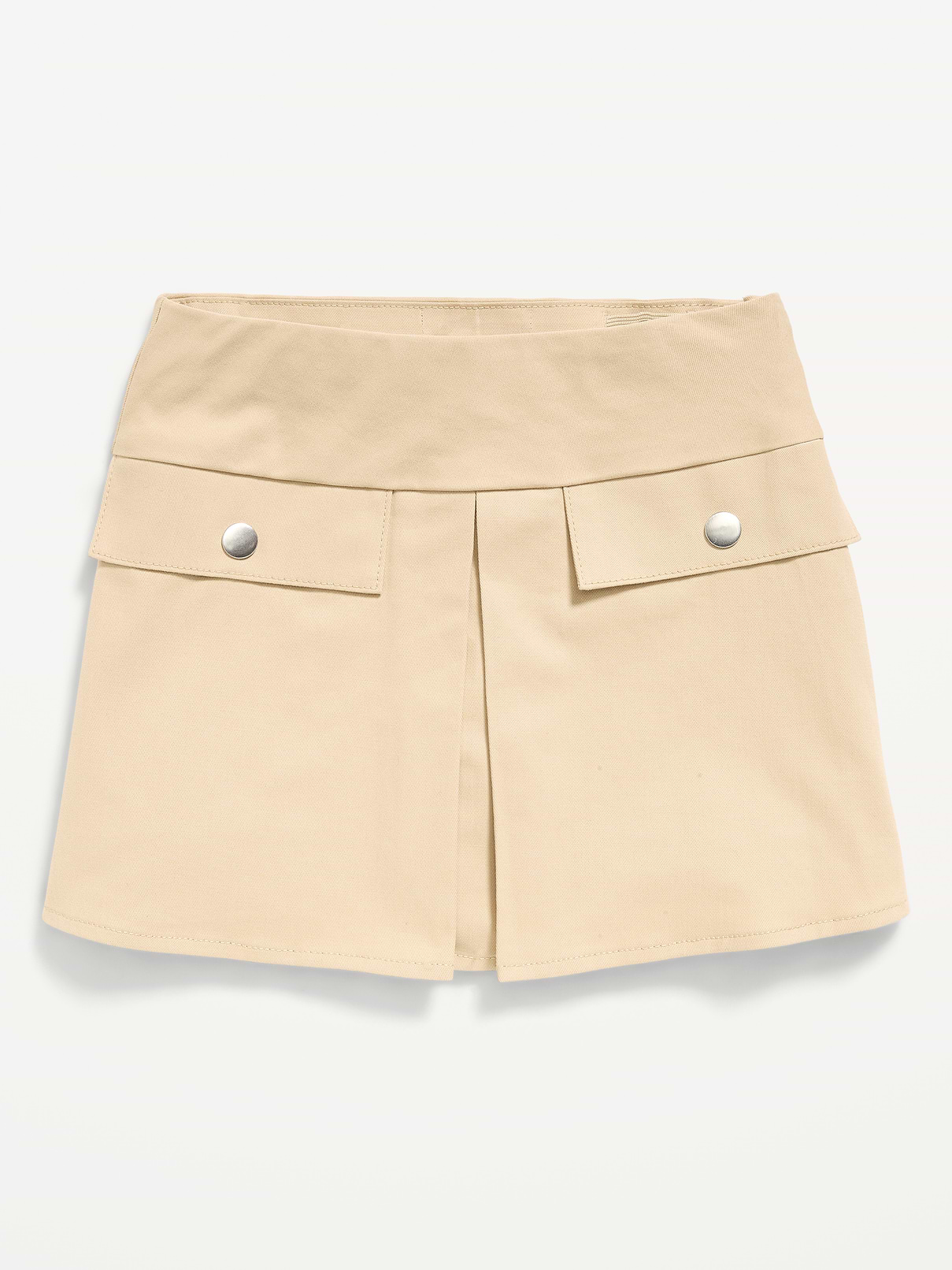 Image number 4 showing, School Uniform Front-Pleated Twill Skort for Girls