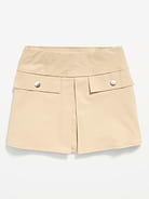 Image number 4 showing, School Uniform Front-Pleated Twill Skort for Girls