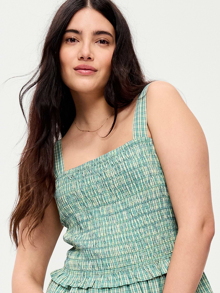 Image 3 of 9, Fit & Flare Smocked-Bodice Midi Dress