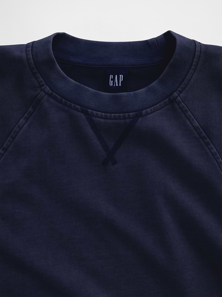 L'image numéro 4 présente Chandail à manches raglan en jersey bouclette VintageDoux
