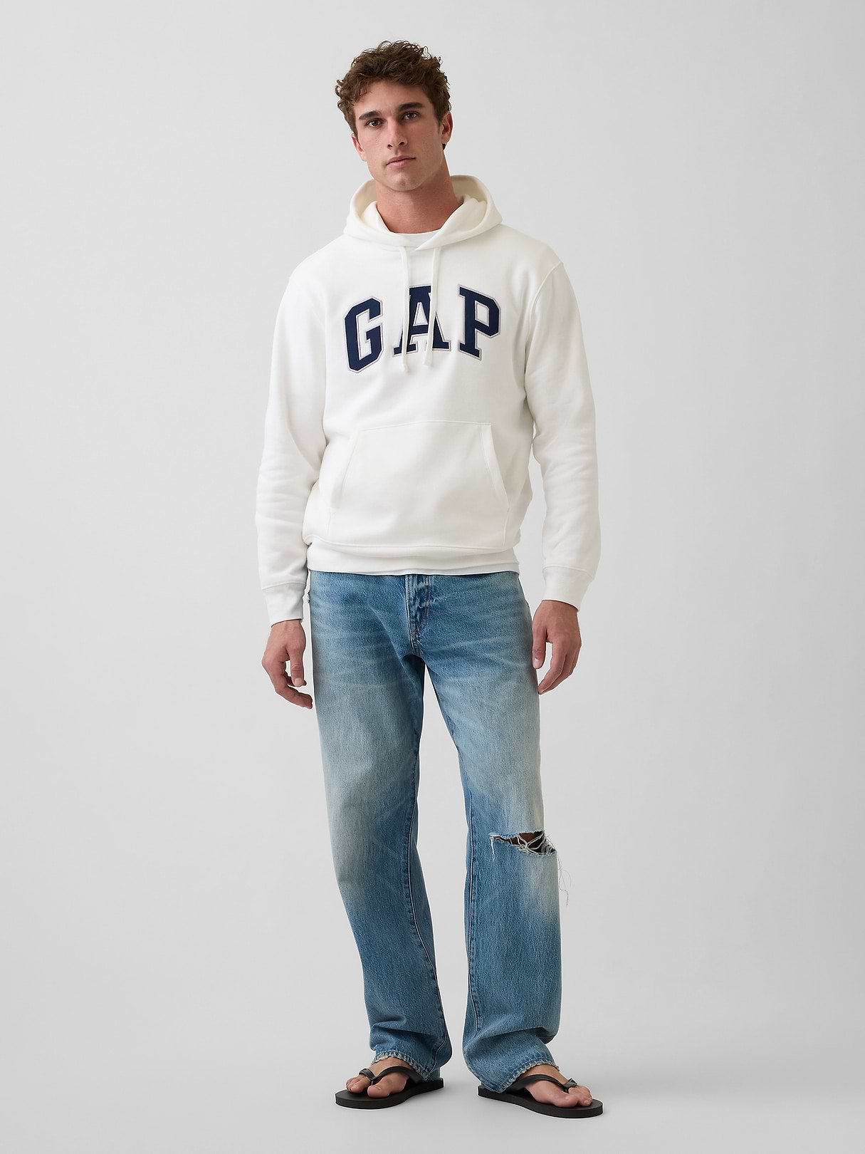 Adult VintageSoft Arch Logo Hoodie | Gap