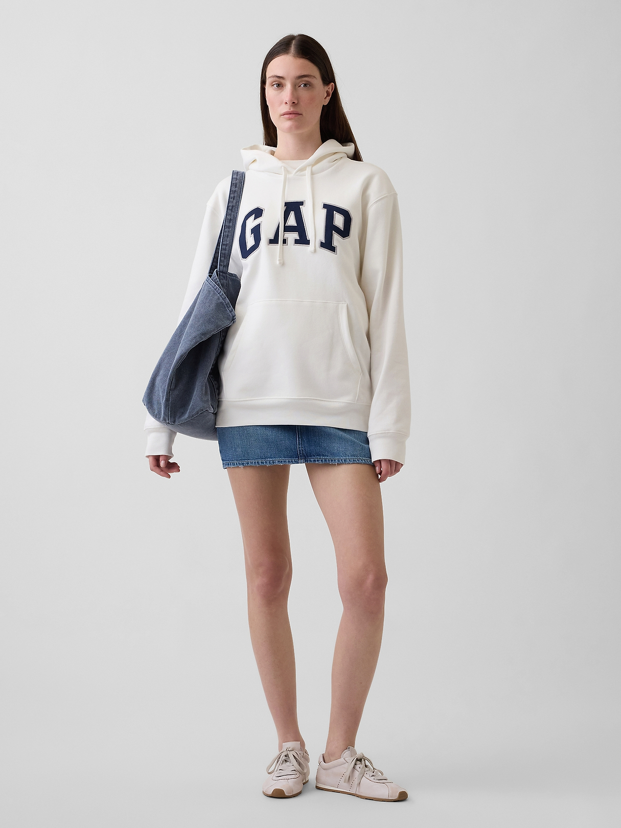 Adult VintageSoft Arch Logo Hoodie | Gap