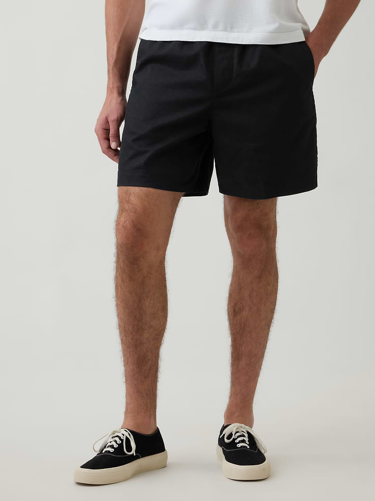 Image number 2 showing, 5.5" Linen-Blend Relaxed Shorts