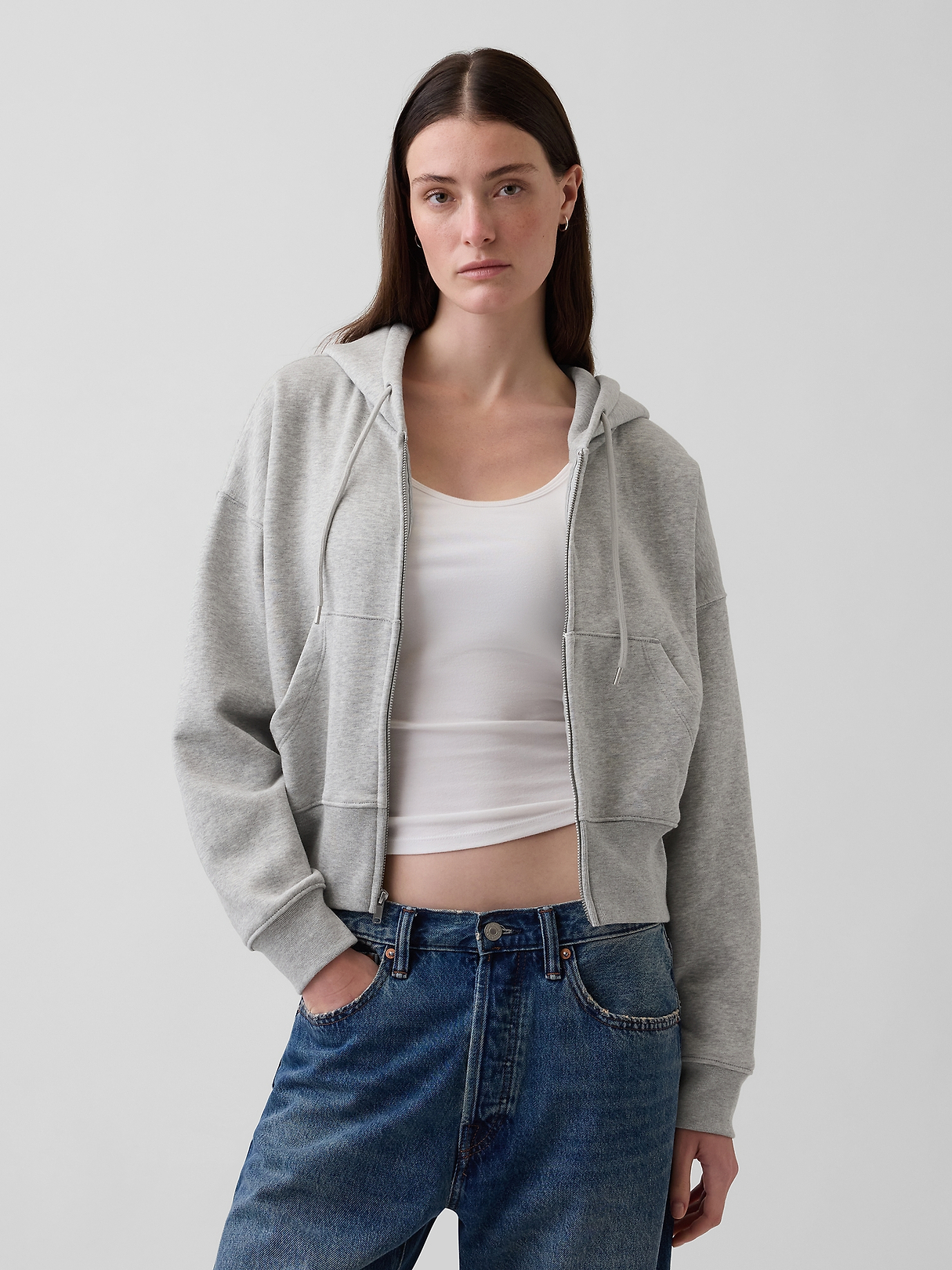 00s old GAP ダウンベスト　Wジップ　ボルドーS Y2K VintageSoft Wedge Zip Hoodie | Gap