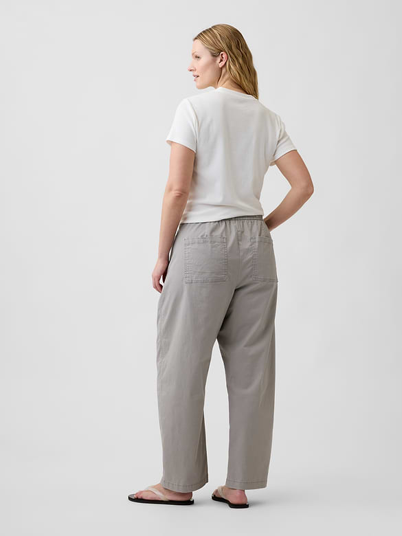 Mid Rise Easy Barrel Khakis
