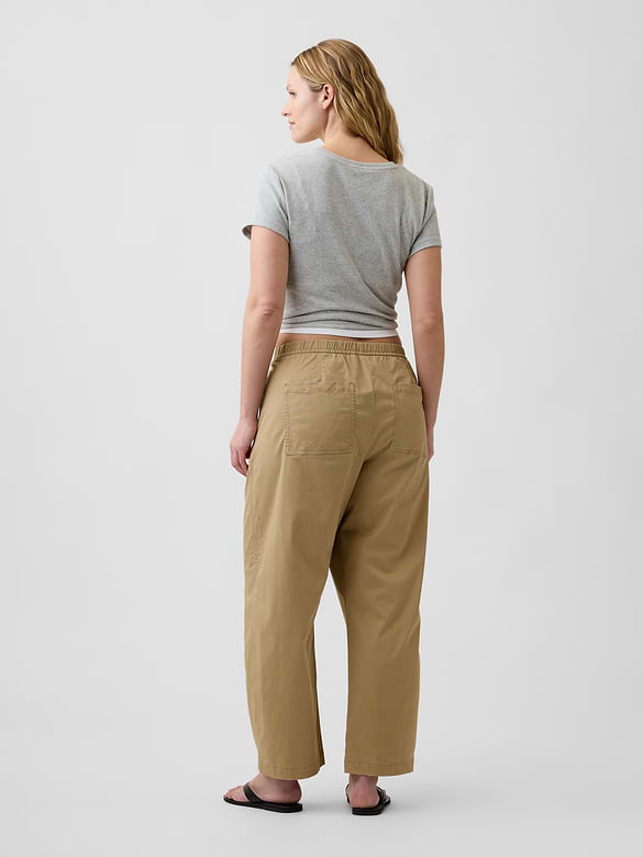 Mid Rise Easy Barrel Khakis