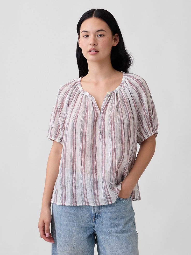 Image number 1 showing, Oversized Puff Sleeve Top