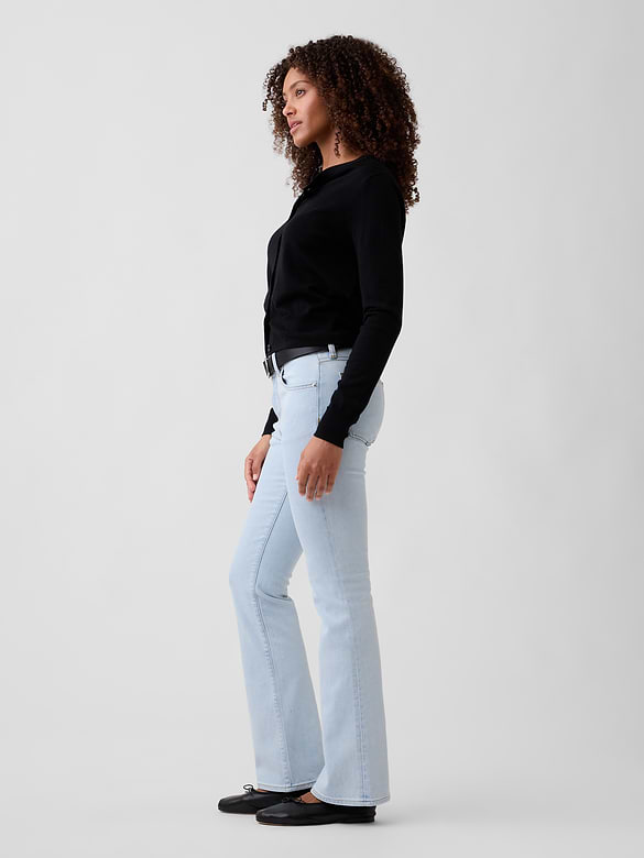 Mid Rise Boot Jeans
