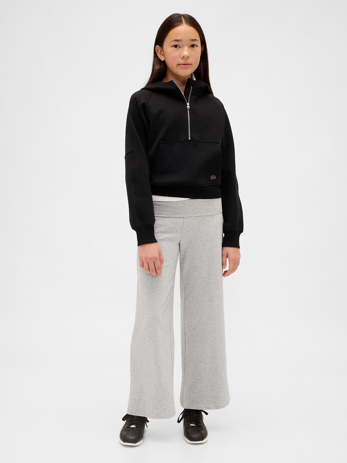 Kids Wide-Leg Foldover Leggings