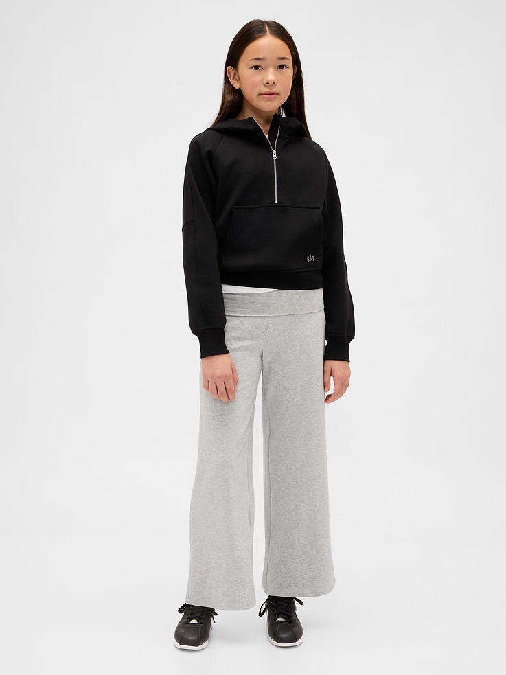 Image number 1 showing, Kids Wide-Leg Foldover Leggings