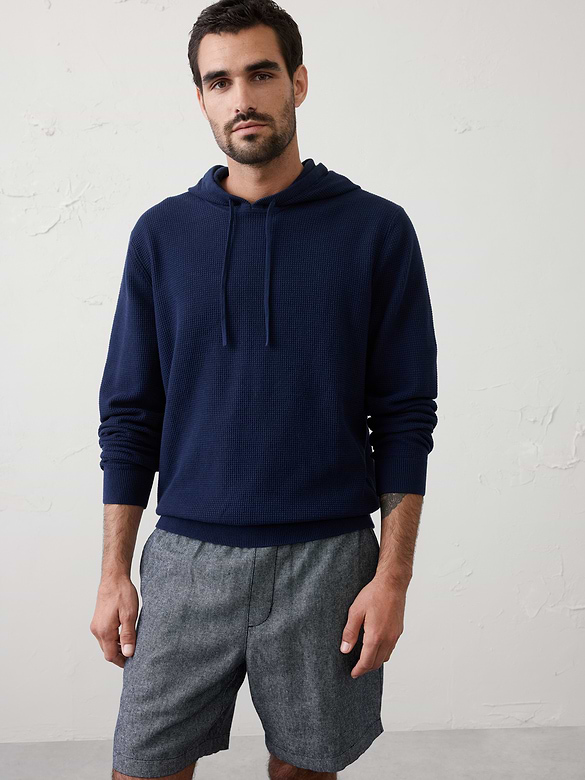 Textured Sweater Hoodie