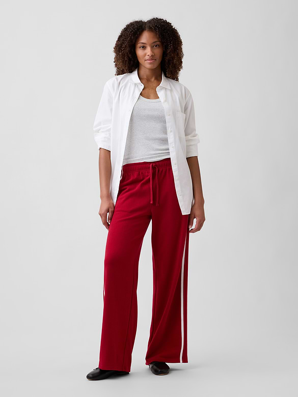 Relaxed French Terry Straight-Leg Sweatpants