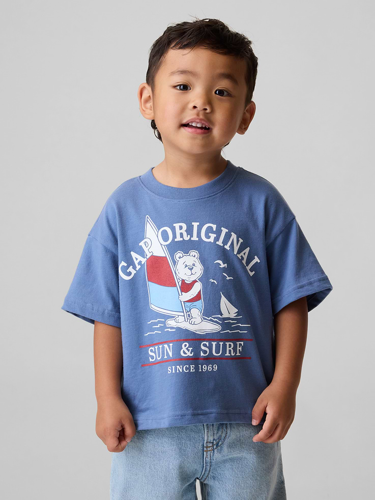 Image number 1 showing, Baby & Toddler Oversized Graphic T-Shirt