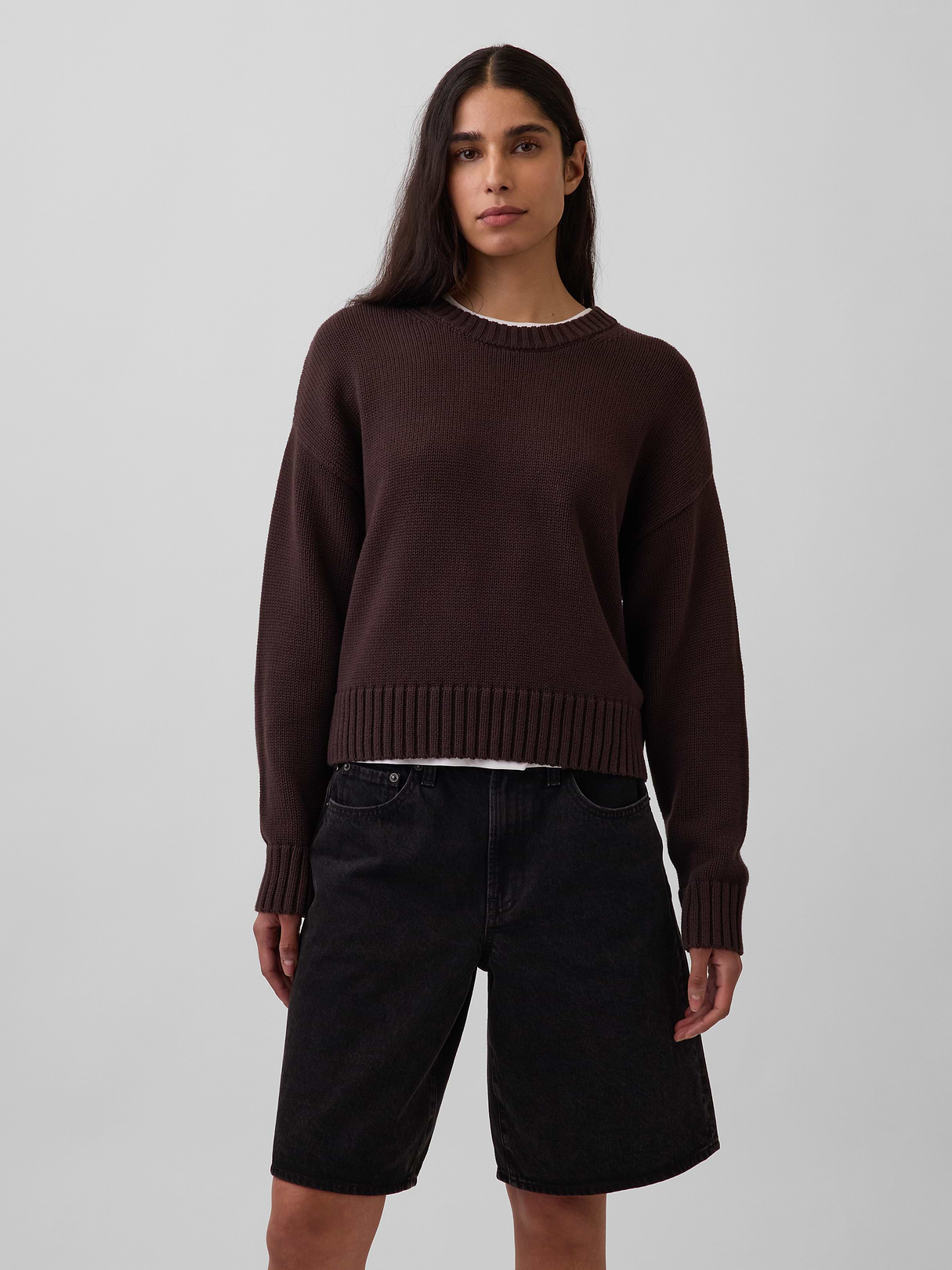Gap 100% Cotton Oversized Crop Sweater (4)