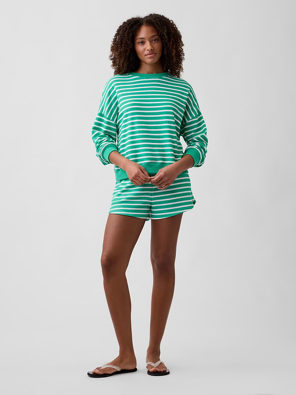 Relaxed Wedge French Terry Sweatshirt