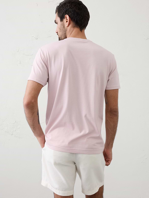 Standard-Fit Premium Wash V-Neck Shirt