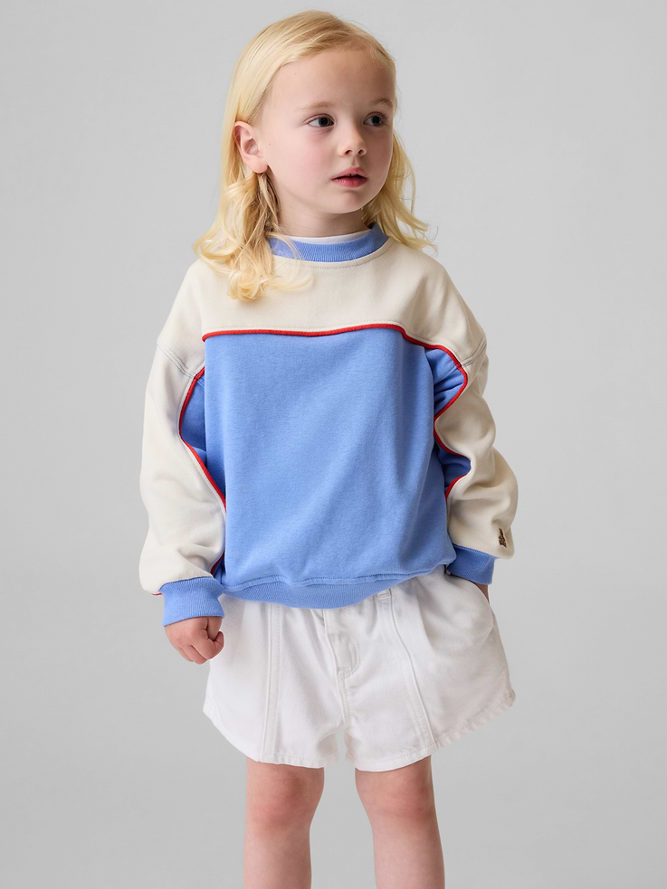 Image number 2 showing, Baby & Toddler VintageSoft Terry Varsity Sweatshirt