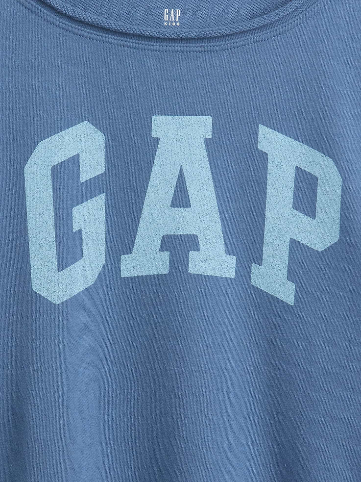 Image number 5 showing, Kids VintageSoft Terry Wide-Neck Logo Sweatshirt