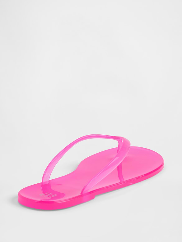 Gap Logo Jelly Flip Flops