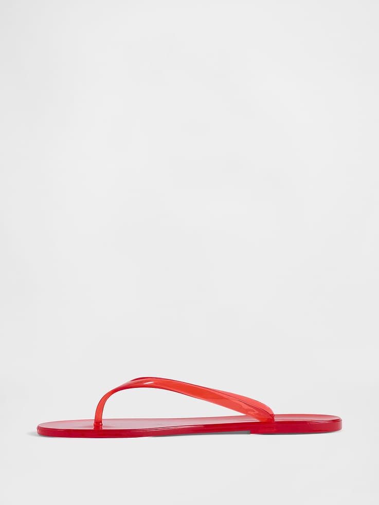 Image 4 of 4, Gap Logo Jelly Flip Flops
