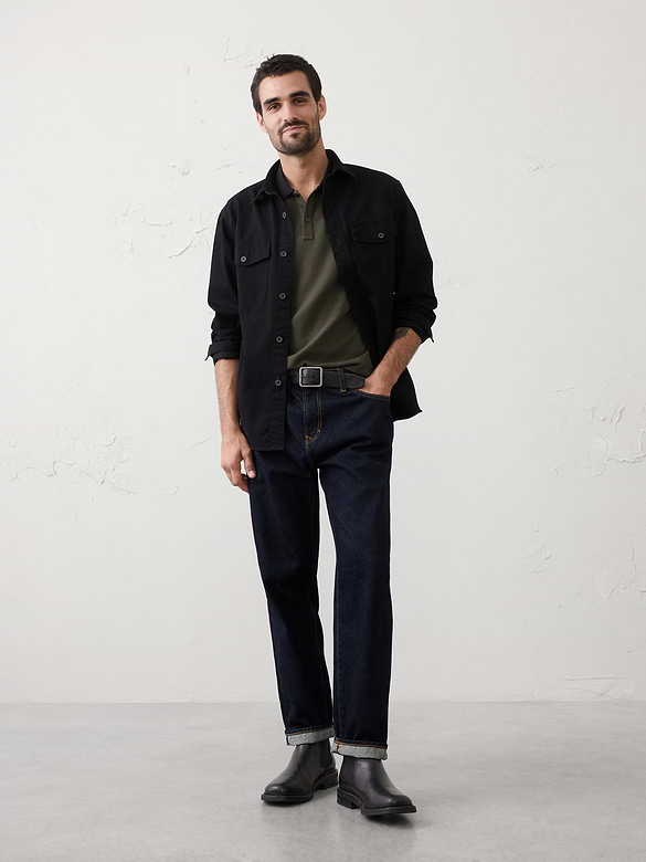 Standard-Fit Monogram Pique Polo
