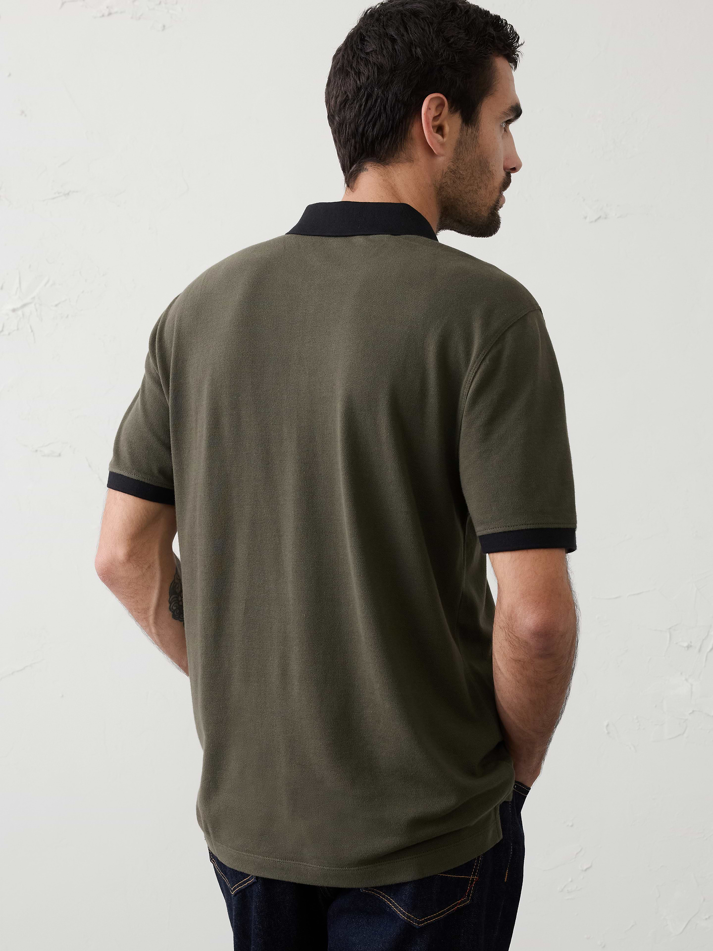 Image number 2 showing, Standard-Fit Monogram Pique Polo