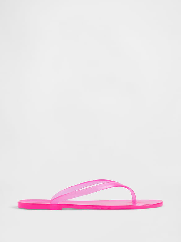Gap Logo Jelly Flip Flops