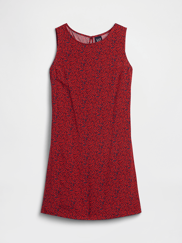 Print Sleeveless Mini Dress