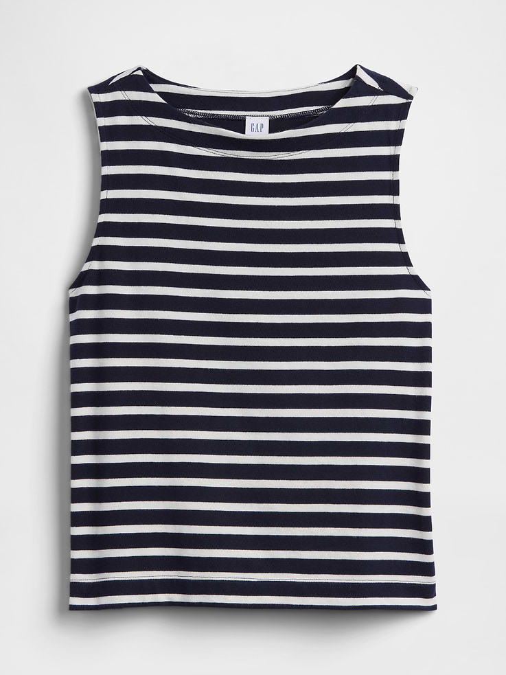 Image number 5 showing, Stripe Boatneck Top