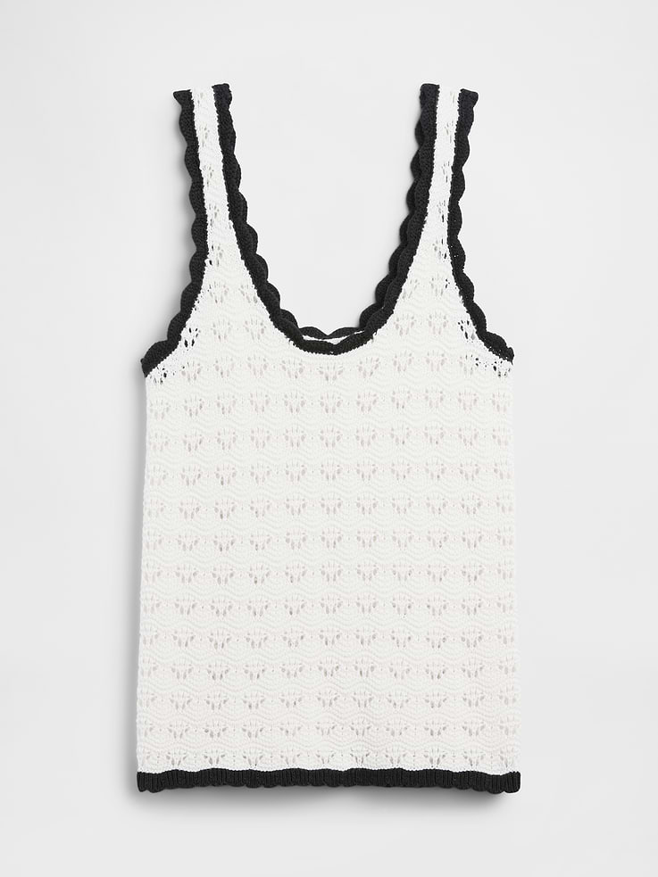 Image number 5 showing, Crochet Scoopneck Tank Top