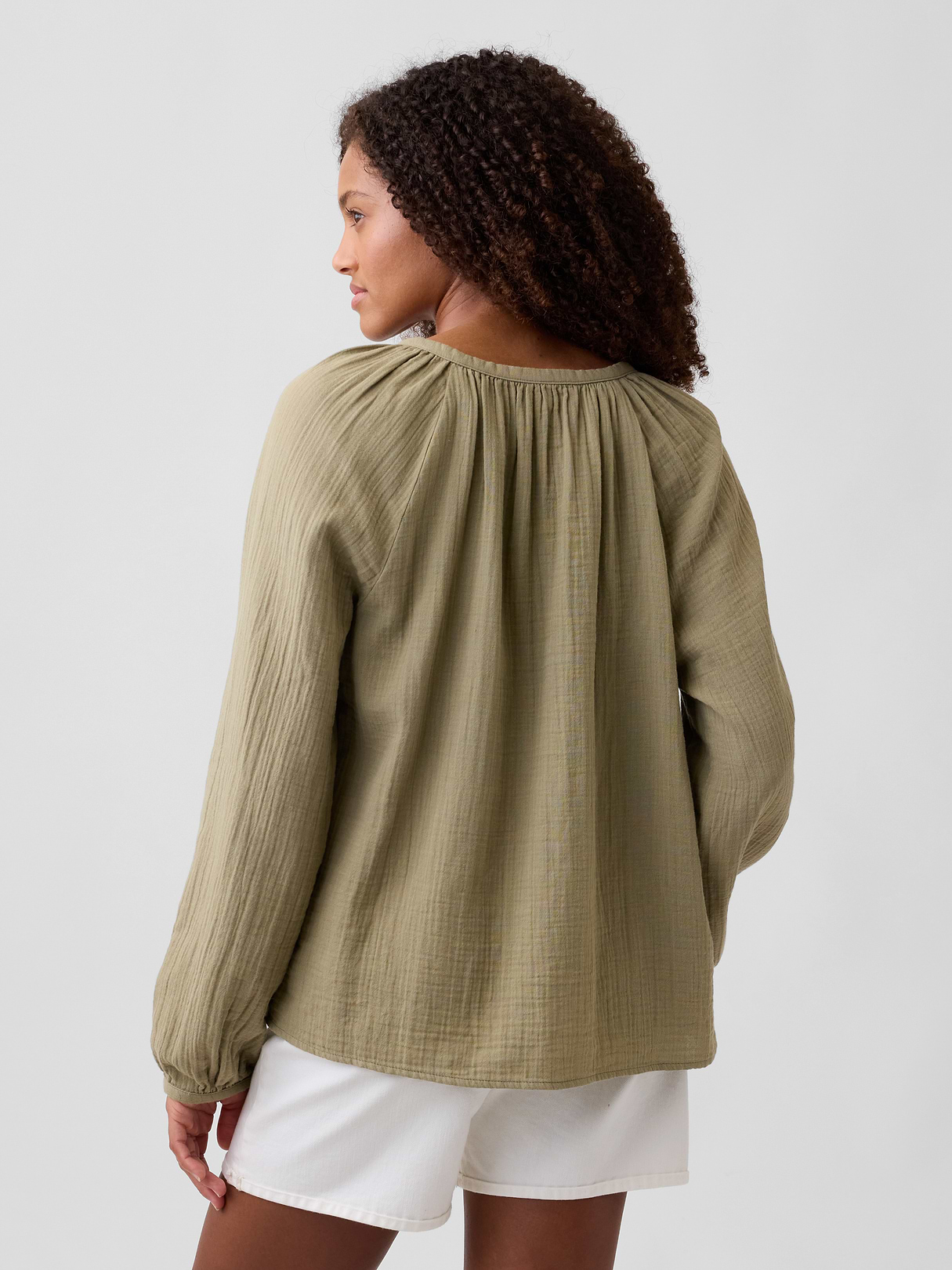 Oversized Gauze Top | Gap Factory
