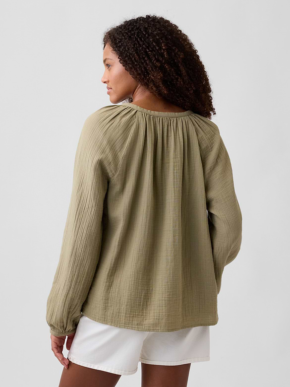 Oversized Gauze Top