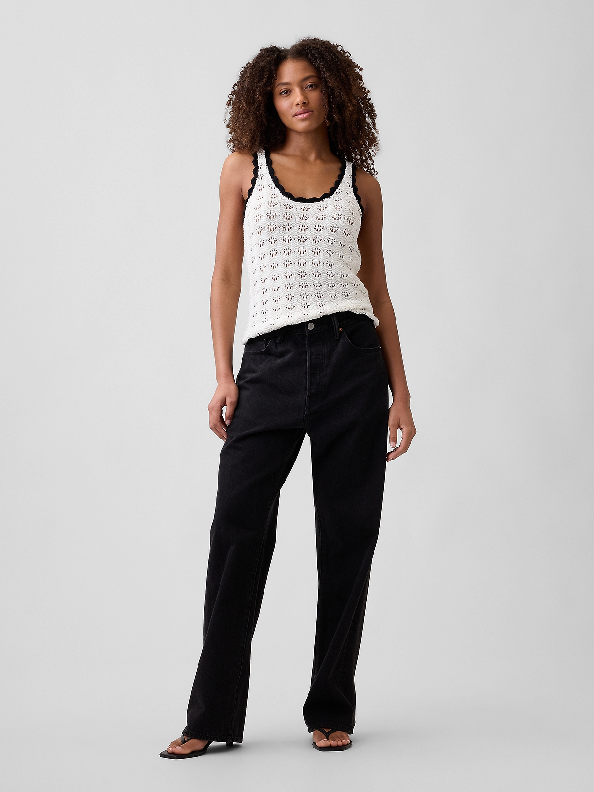Crochet Scoopneck Tank Top | Gap Factory