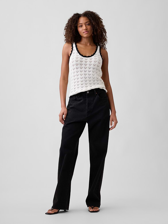 Crochet Scoopneck Tank Top
