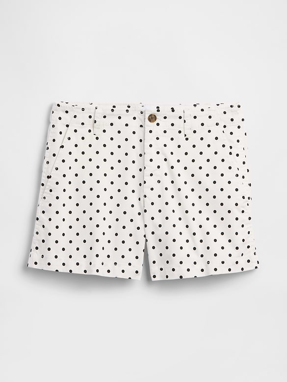 5" Mid Rise Downtown Khaki Shorts