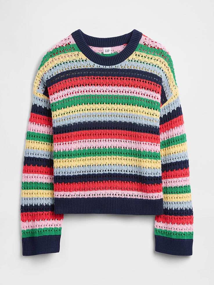 Image number 5 showing, Oversized Crochet Sweater