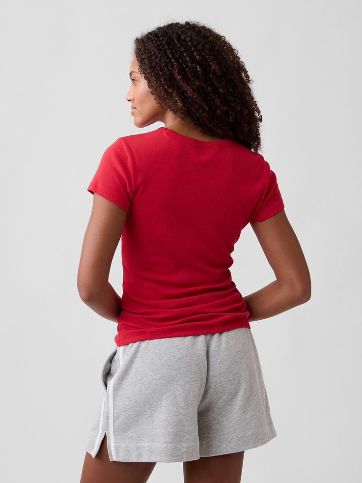 Image number 2 showing, Modern Ribbed Crewneck T-Shirt