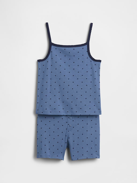 Kids Organic Brushed Cotton PJ Cami Short Set